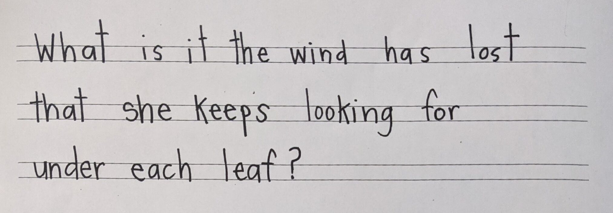 What Is It? Recite