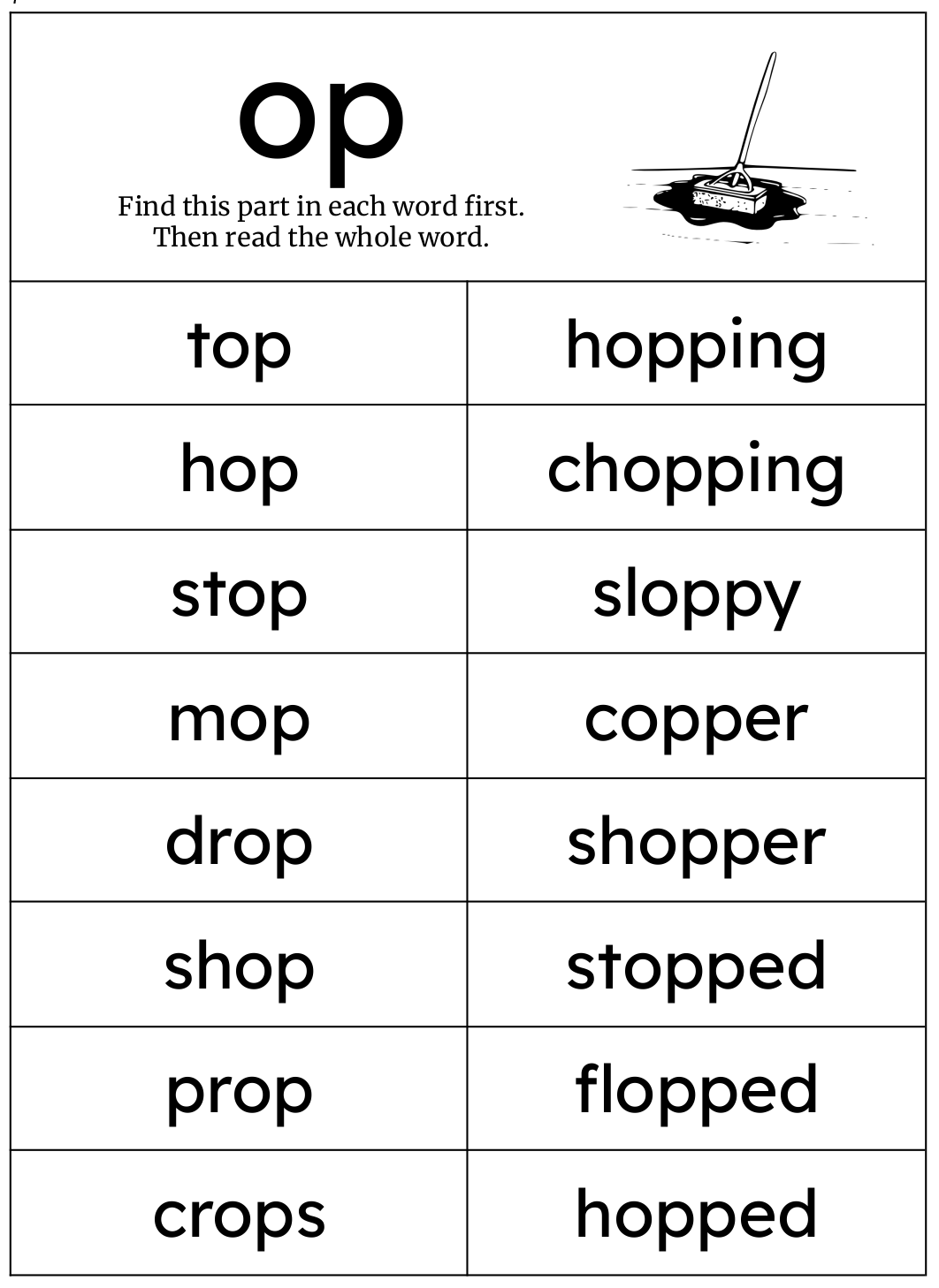 Words With -op