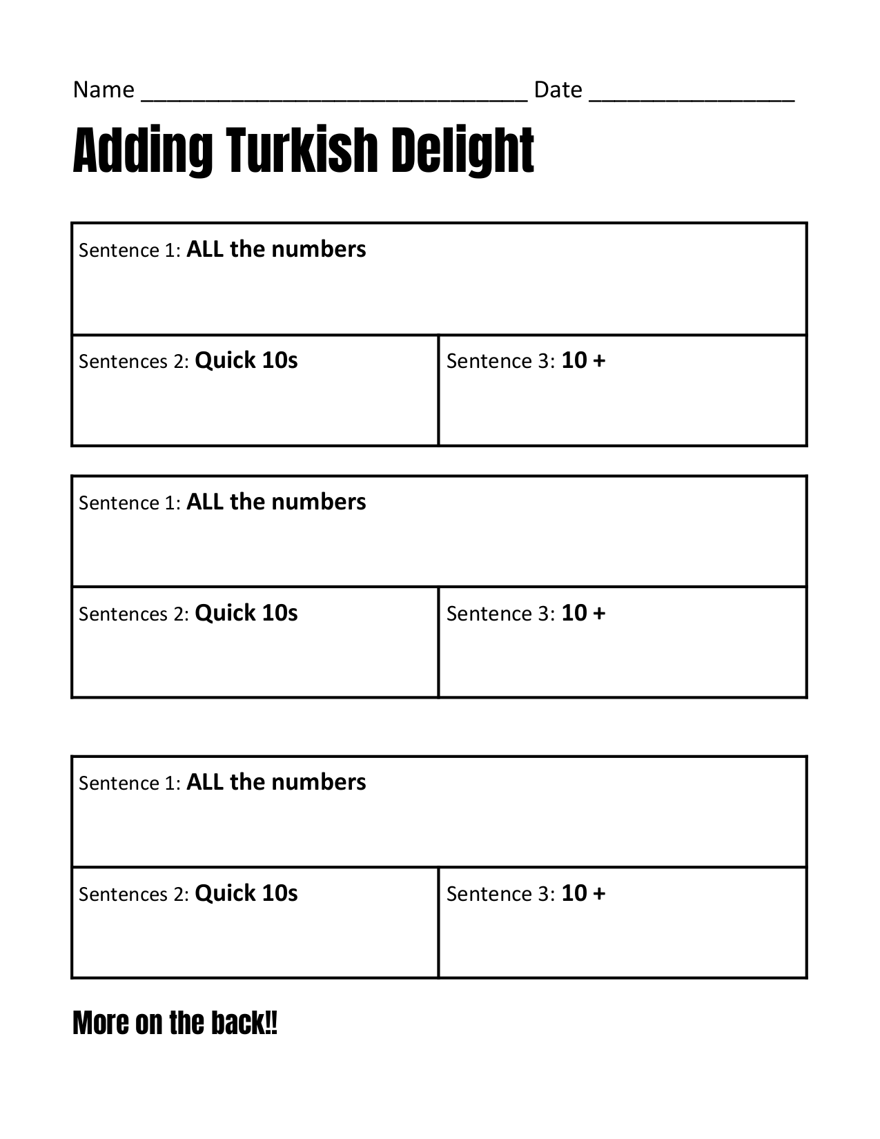 Adding Turkish Delight